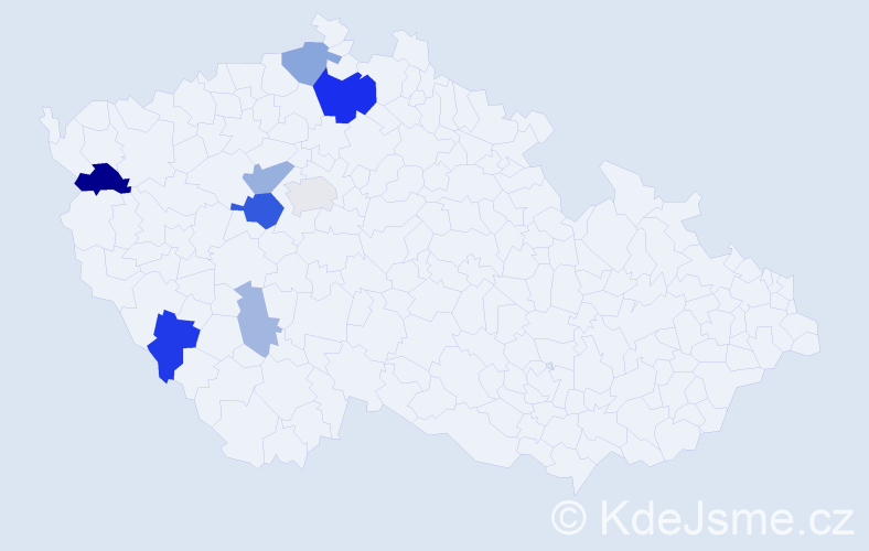 Příjmení: 'Rochelt', počet výskytů 22 v celé ČR