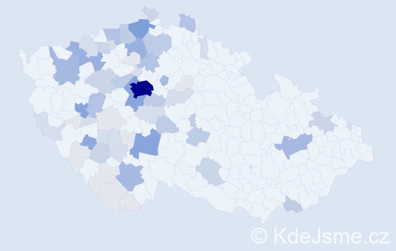 Příjmení: 'Poustka', počet výskytů 228 v celé ČR
