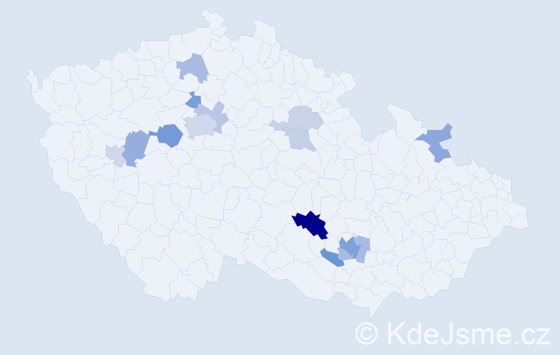 Příjmení: 'Stefanyuk', počet výskytů 28 v celé ČR