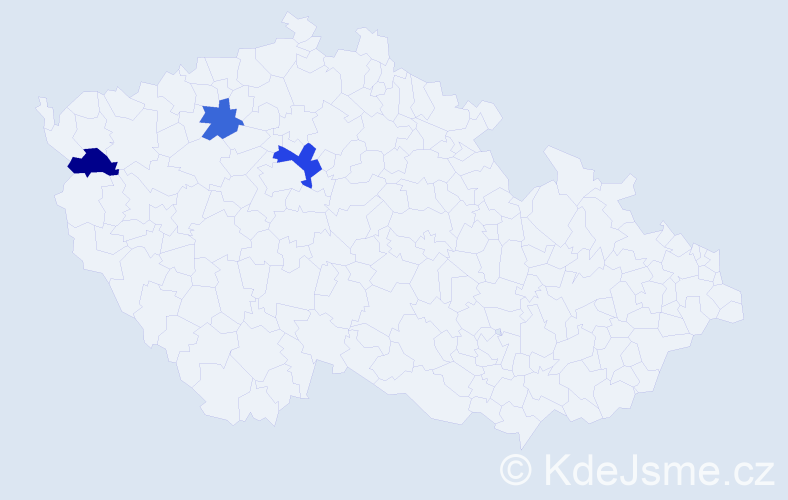 Příjmení: 'Podratzká', počet výskytů 4 v celé ČR