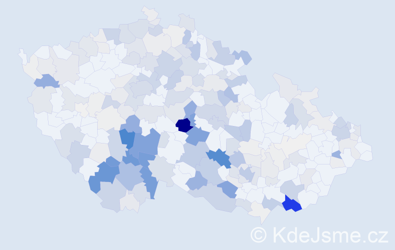 Příjmení: 'Prášek', počet výskytů 984 v celé ČR