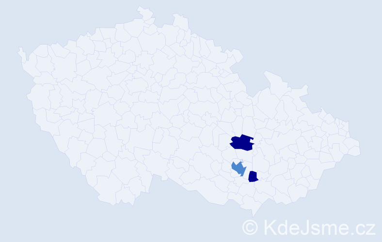 Příjmení: 'Rotroekl', počet výskytů 7 v celé ČR