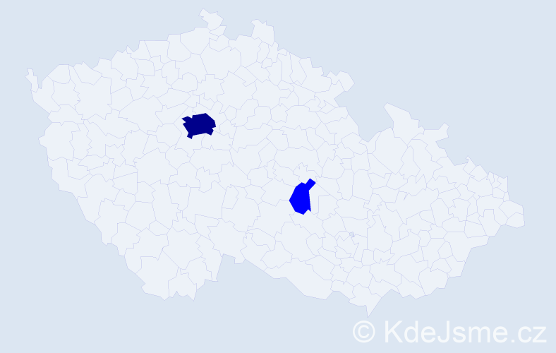 Příjmení: 'Maláňová', počet výskytů 3 v celé ČR