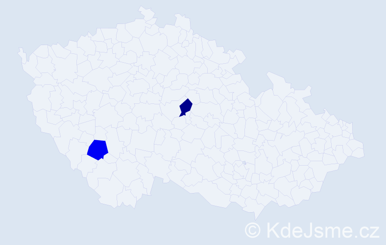 Příjmení: 'Kursch', počet výskytů 10 v celé ČR
