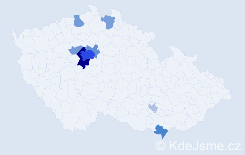 Příjmení: 'Shcherba', počet výskytů 23 v celé ČR