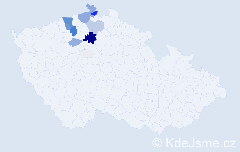 Příjmení: 'Nosovská', počet výskytů 22 v celé ČR