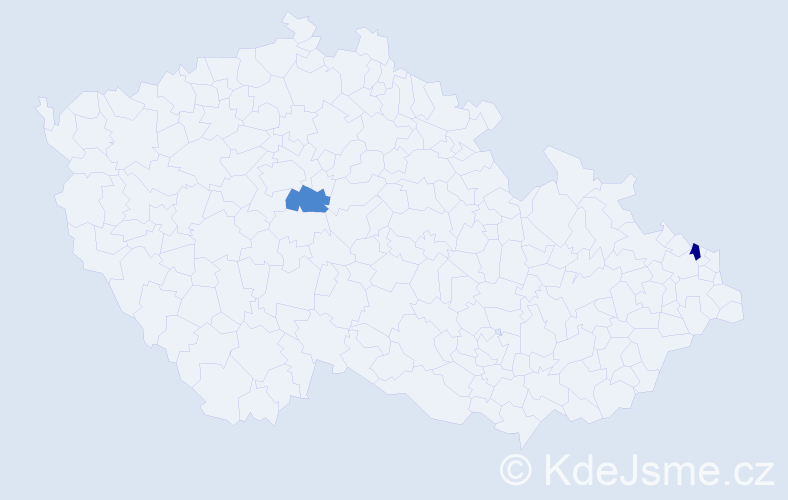 Příjmení: 'Blahušiaková', počet výskytů 4 v celé ČR