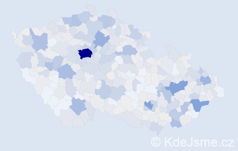 Příjmení: 'Zajíčková', počet výskytů 2592 v celé ČR