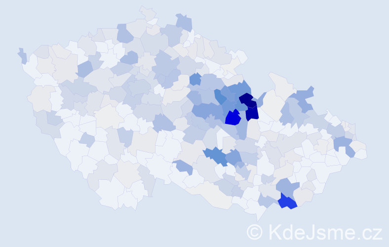 Příjmení: 'Motyčka', počet výskytů 1053 v celé ČR