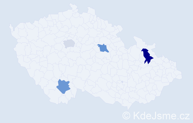 Příjmení: 'Marinčić', počet výskytů 4 v celé ČR
