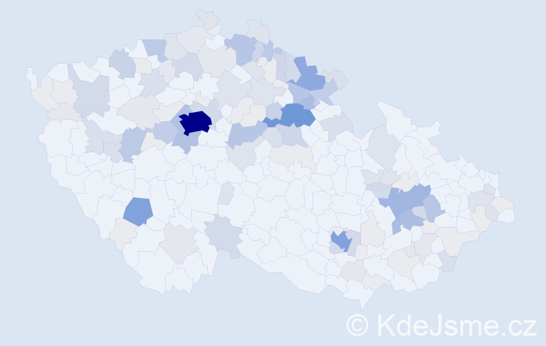 Příjmení: 'Pacáková', počet výskytů 489 v celé ČR