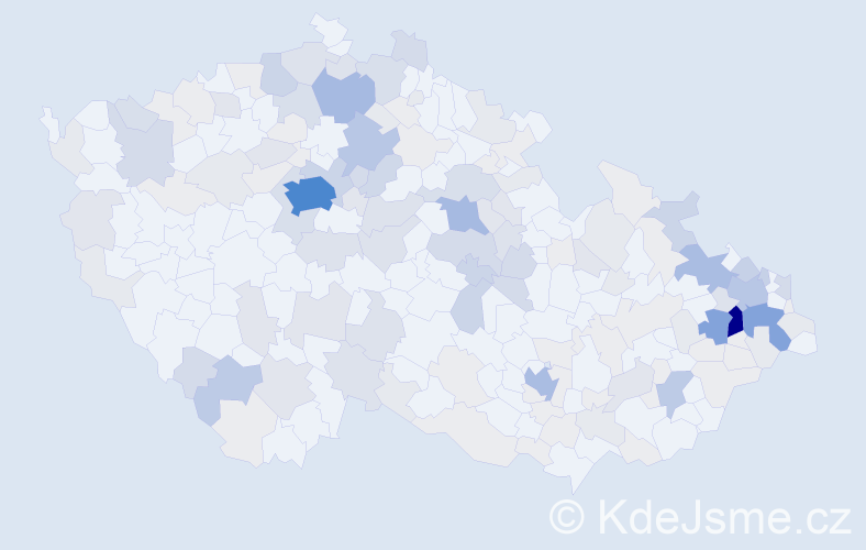 Příjmení: 'Sochová', počet výskytů 587 v celé ČR