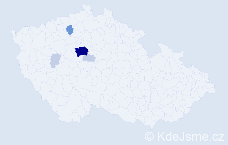Příjmení: 'Andrushkiv', počet výskytů 17 v celé ČR