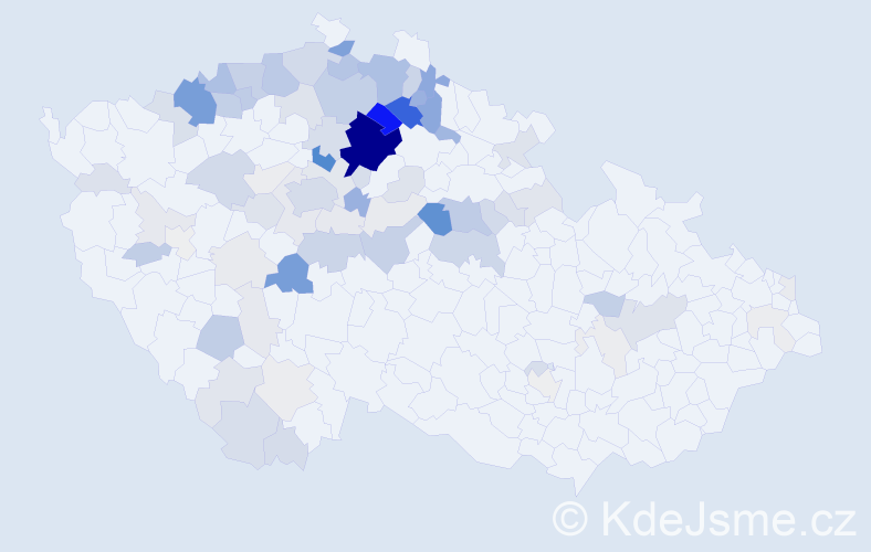 Příjmení: 'Dlask', počet výskytů 343 v celé ČR