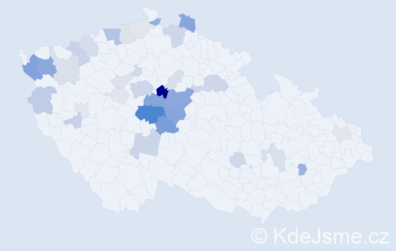 Příjmení: 'Košata', počet výskytů 140 v celé ČR