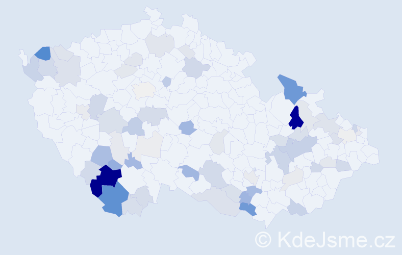 Příjmení: 'Furišová', počet výskytů 196 v celé ČR