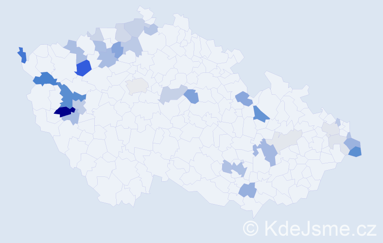 Příjmení: 'Wilhelm', počet výskytů 89 v celé ČR