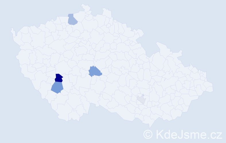 Příjmení: 'Merašická', počet výskytů 8 v celé ČR