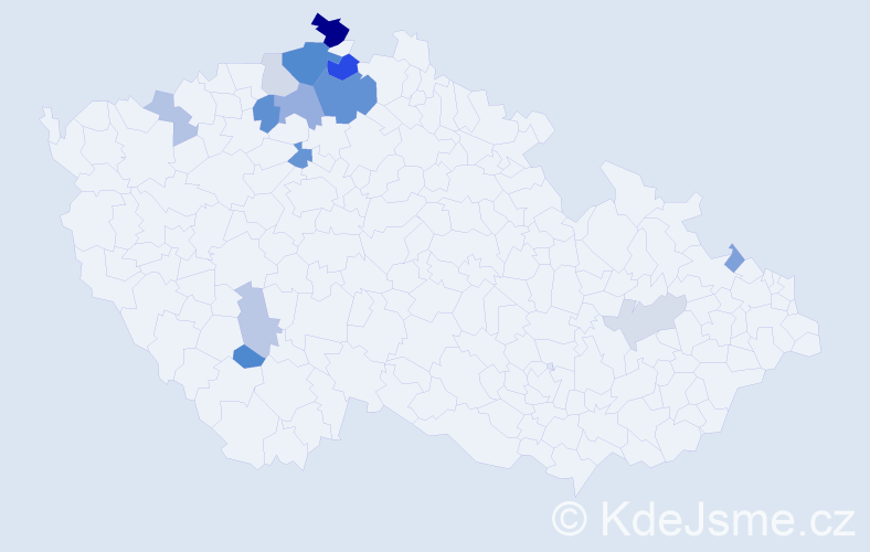Příjmení: 'Böhme', počet výskytů 32 v celé ČR