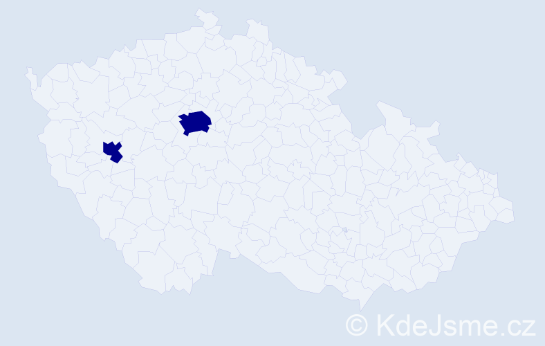 Příjmení: 'Schendel', počet výskytů 2 v celé ČR