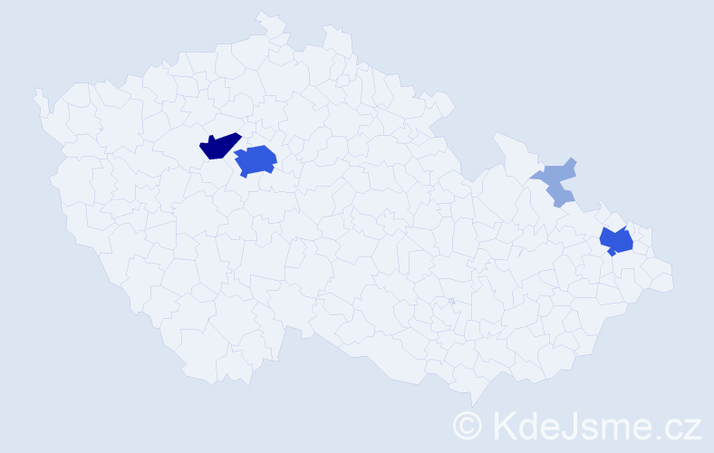 Příjmení: 'Leščáková', počet výskytů 12 v celé ČR