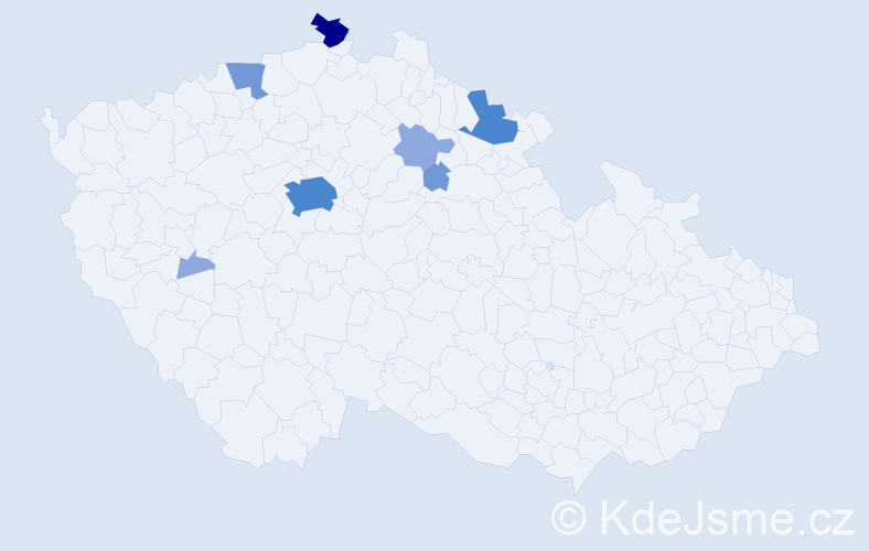 Příjmení: 'Dreveniaková', počet výskytů 18 v celé ČR