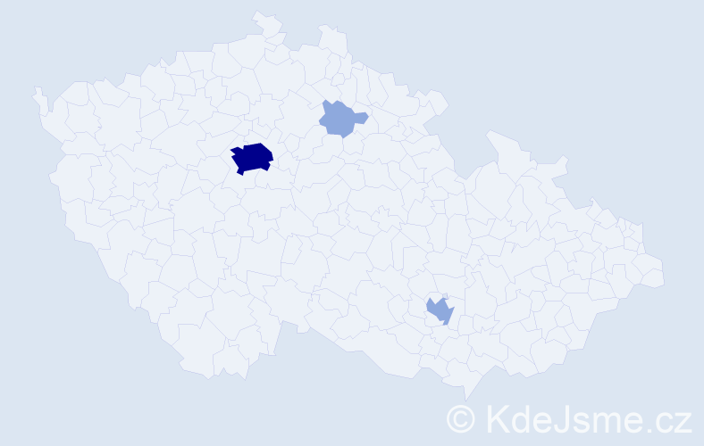 Příjmení: 'Dyda', počet výskytů 8 v celé ČR