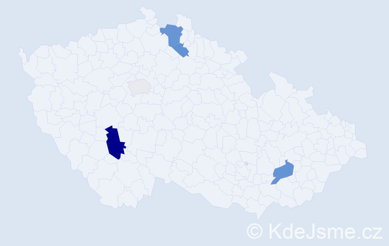 Příjmení: 'Csizmazia', počet výskytů 11 v celé ČR