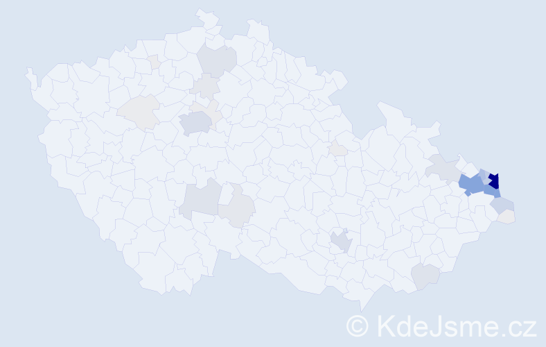 Příjmení: 'Foltyn', počet výskytů 194 v celé ČR