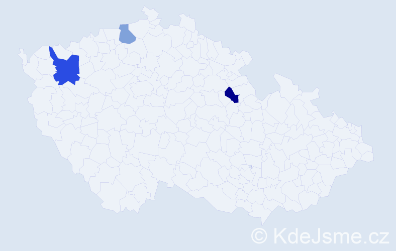 Příjmení: 'Radčenková', počet výskytů 4 v celé ČR