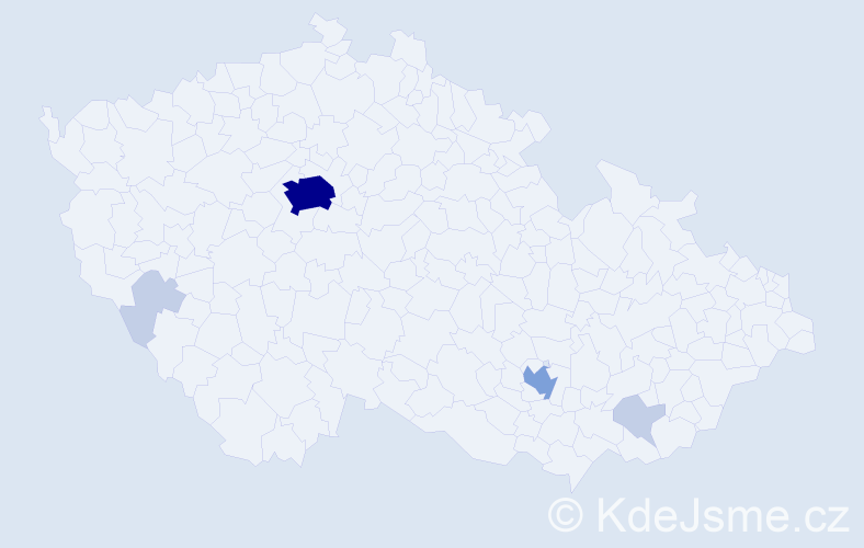 Příjmení: 'Davidovič', počet výskytů 16 v celé ČR