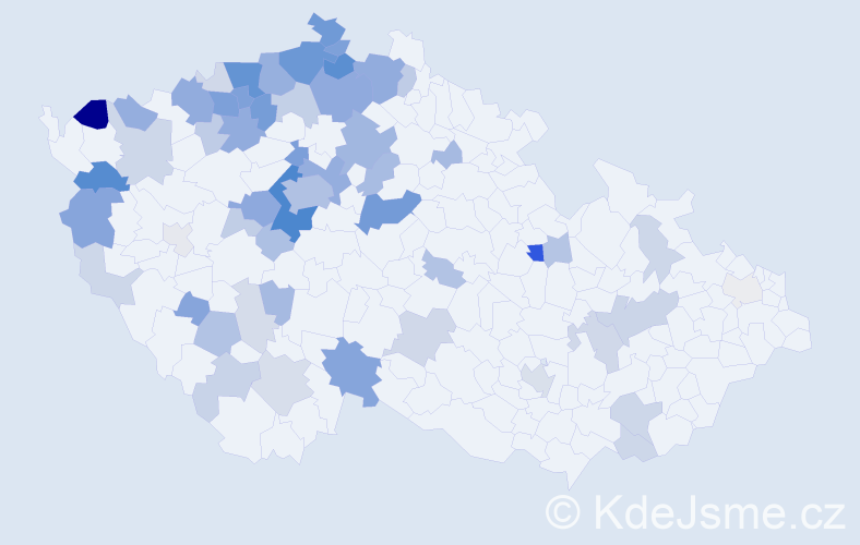 Příjmení: 'Arnoldová', počet výskytů 204 v celé ČR