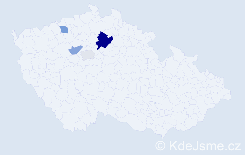 Příjmení: 'Karkhut', počet výskytů 7 v celé ČR