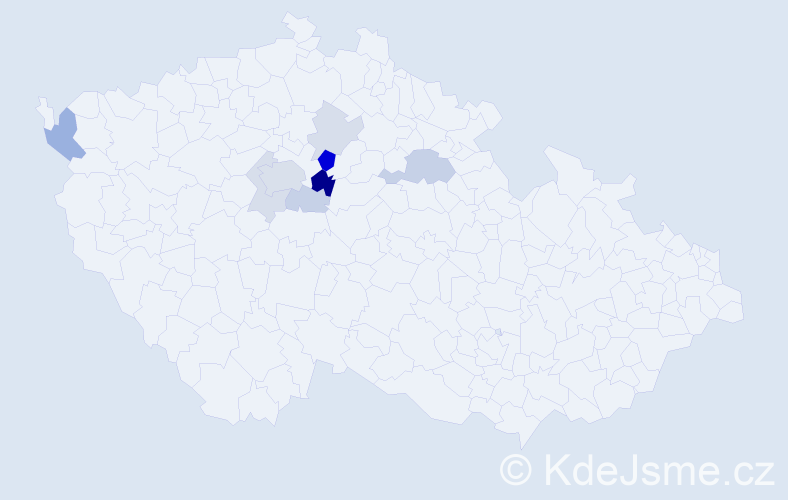 Příjmení: 'Baladrán', počet výskytů 22 v celé ČR