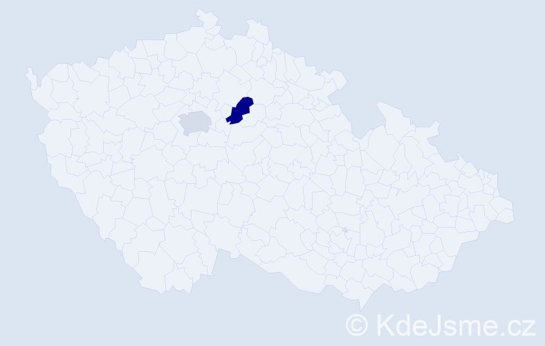 Příjmení: 'Kakoun', počet výskytů 2 v celé ČR