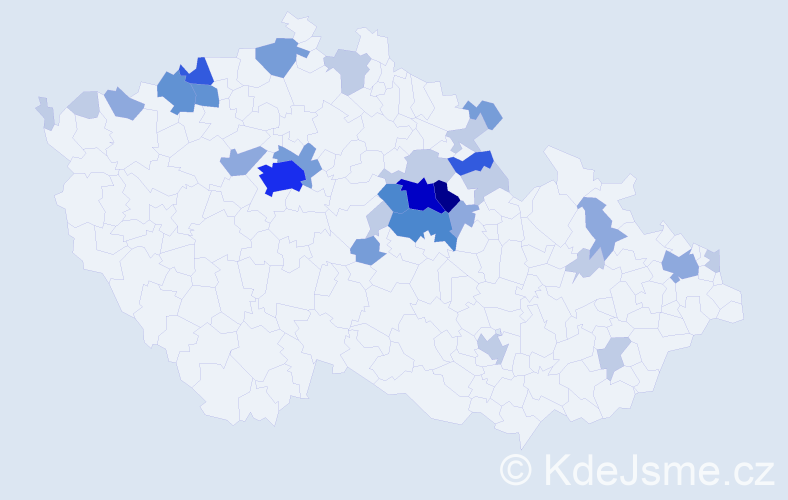 Příjmení: 'Bachura', počet výskytů 89 v celé ČR