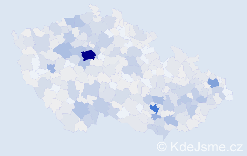 Příjmení: 'Kopřivová', počet výskytů 2515 v celé ČR