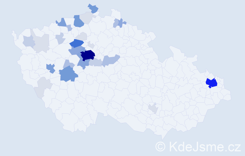 Příjmení: 'Filipovská', počet výskytů 120 v celé ČR
