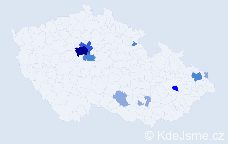 Příjmení: 'Drietomská', počet výskytů 21 v celé ČR