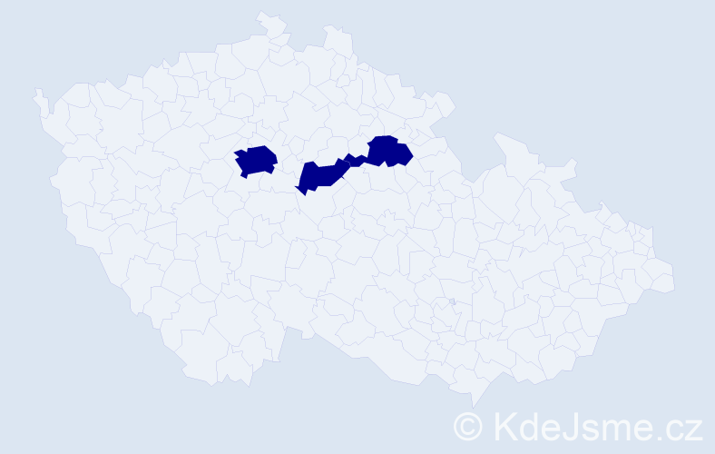 Příjmení: 'Chynchyk', počet výskytů 3 v celé ČR