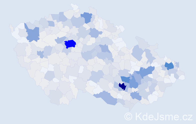 Příjmení: 'Hudec', počet výskytů 2313 v celé ČR