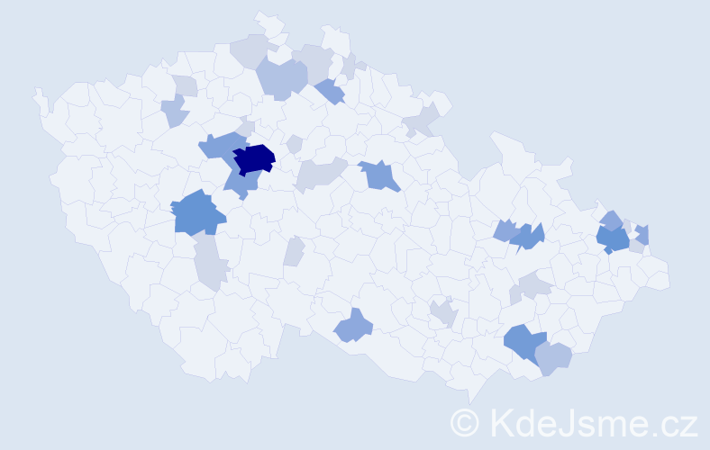 Příjmení: 'Bakošová', počet výskytů 85 v celé ČR