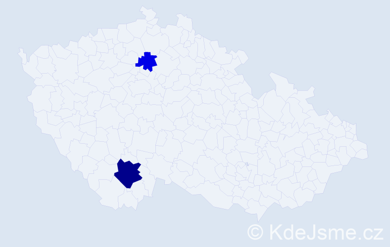 Příjmení: 'Avmedoski', počet výskytů 4 v celé ČR
