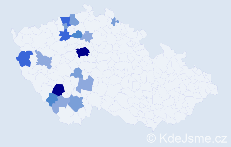 Příjmení: 'Smil', počet výskytů 47 v celé ČR