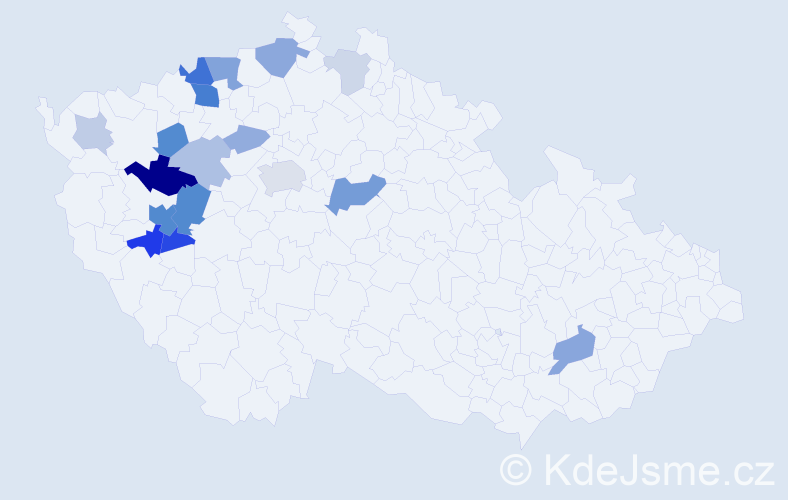 Příjmení: 'Lodl', počet výskytů 44 v celé ČR