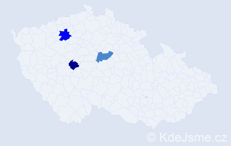 Příjmení: 'Csollárová', počet výskytů 6 v celé ČR