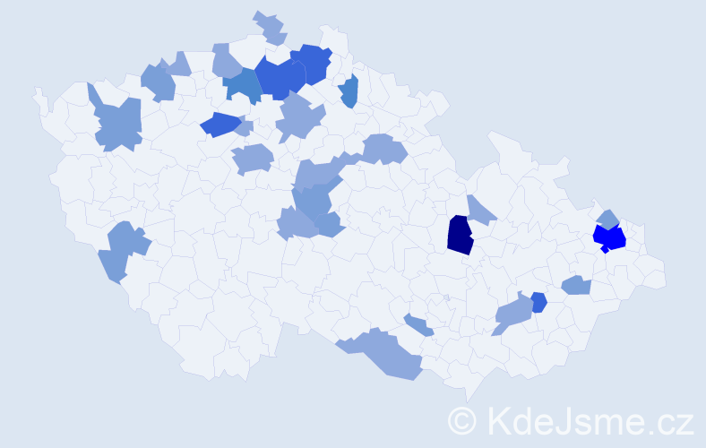 Příjmení: 'Riemer', počet výskytů 63 v celé ČR