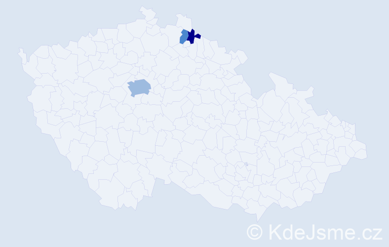 Příjmení: 'Slabschová', počet výskytů 7 v celé ČR