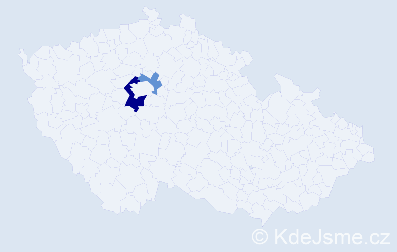 Příjmení: 'Hohlfeld', počet výskytů 4 v celé ČR