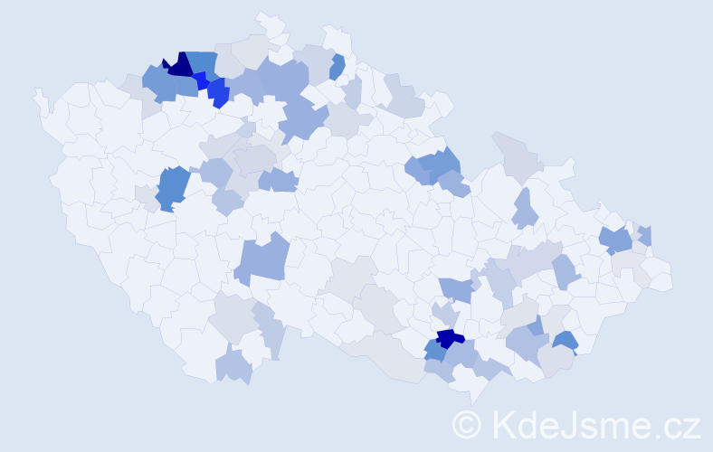 Příjmení: 'Gärtner', počet výskytů 241 v celé ČR